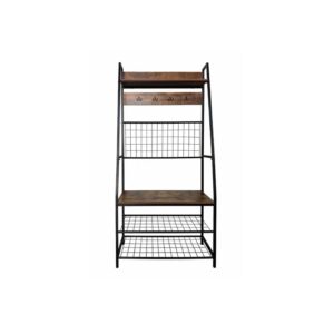 Perchero zapatero DIELE metal y madera 180x90x38cm – 46 eur