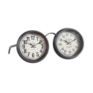 Doble reloj de mesa negro 34x21x15 – 28eur